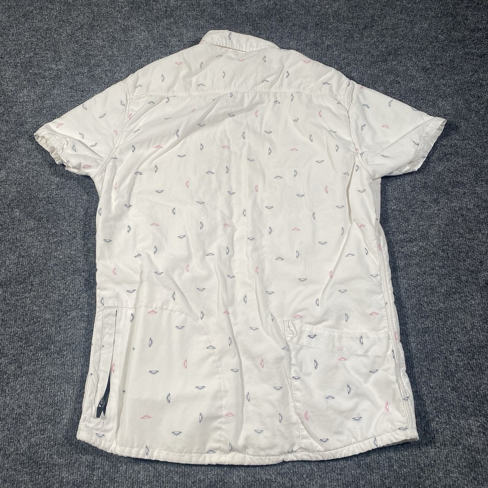 California Cowboy Terry Towel Cloth Lined High Water Button Shirt Mens Medium - Picture 6 of 8
